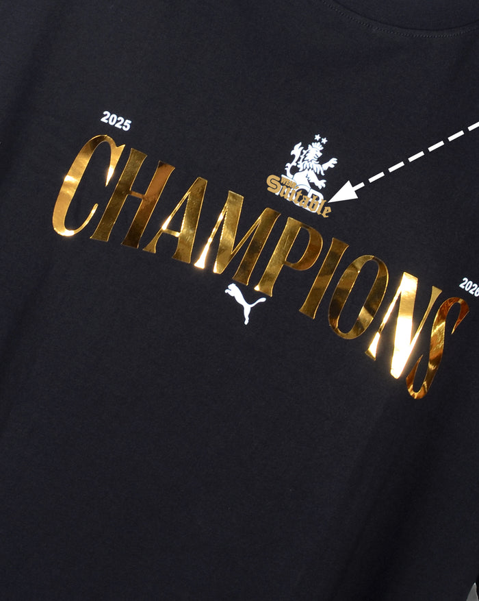 BENGALURU CHAMPIONS TSHIRT 2026 BLACK EDITION