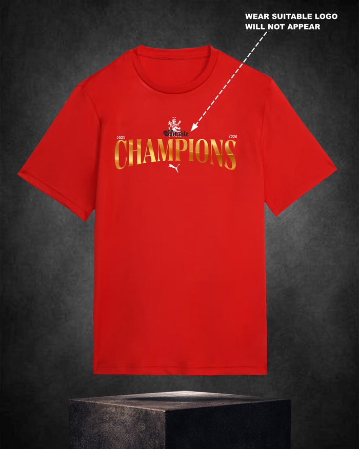BENGALURU CHAMPIONS TSHIRT 2026 EDITION