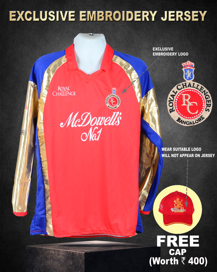 BENGALURU RETRO JERSEY (2012) FULL SLEEVE - GOLD EDITION