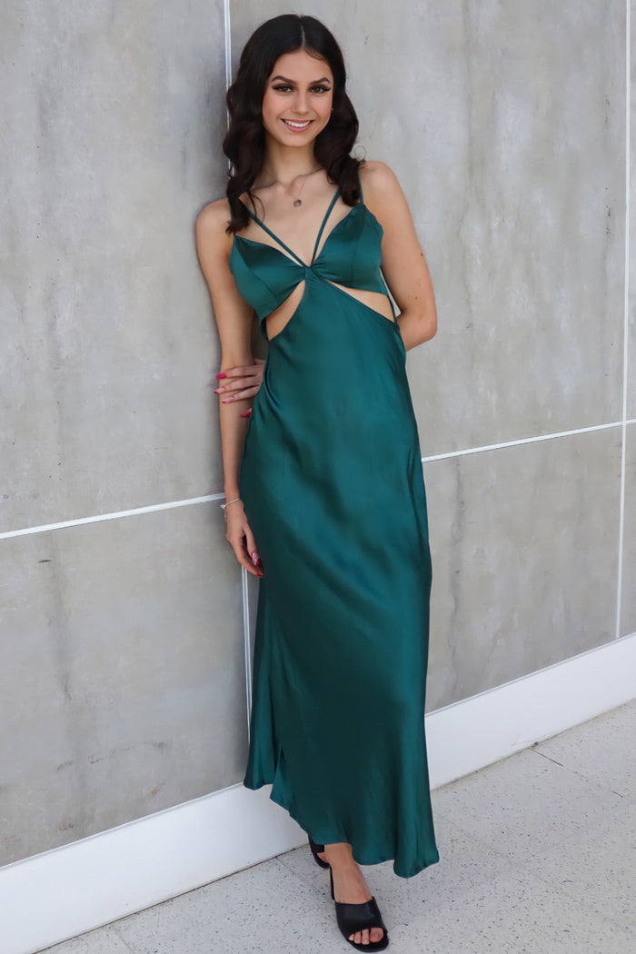 Bethany Maxi Dress - Forest Green - Runway Goddess