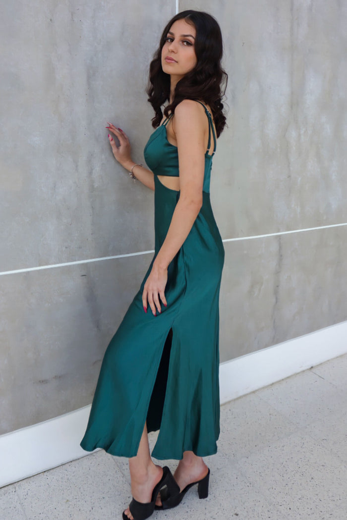 Bethany Maxi Dress - Forest Green - Runway Goddess