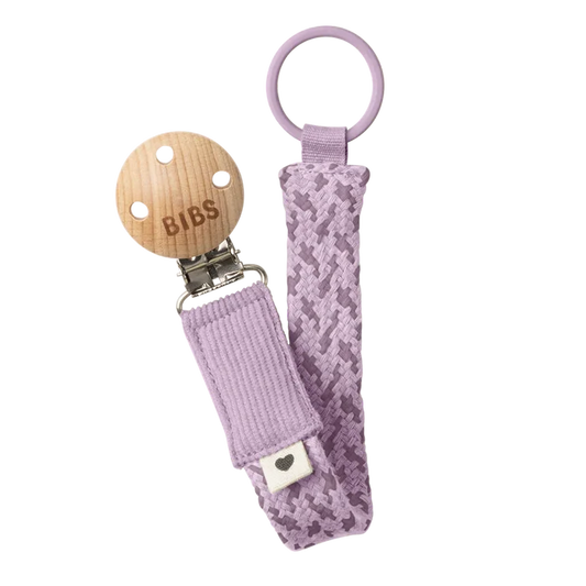 BIBS Pacifier Clip | Violet Sky & Mauve