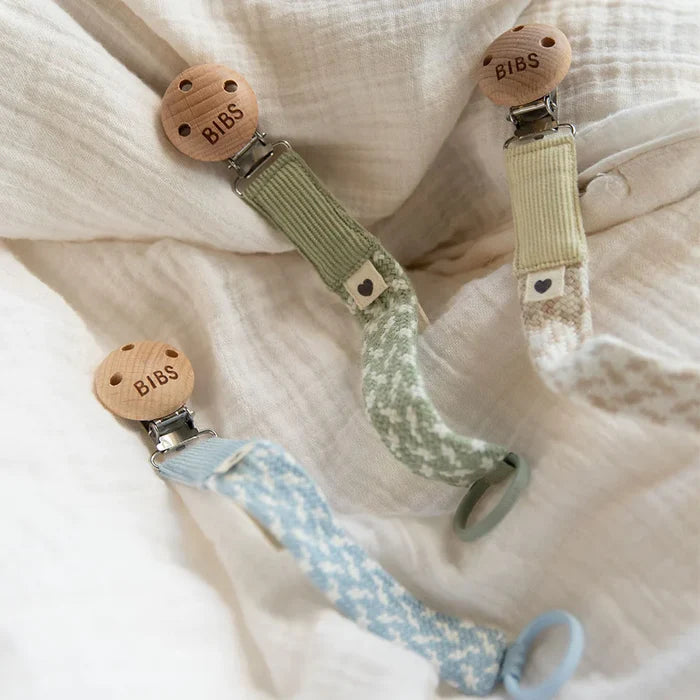 BIBS Pacifier Clip | Violet Sky & Mauve