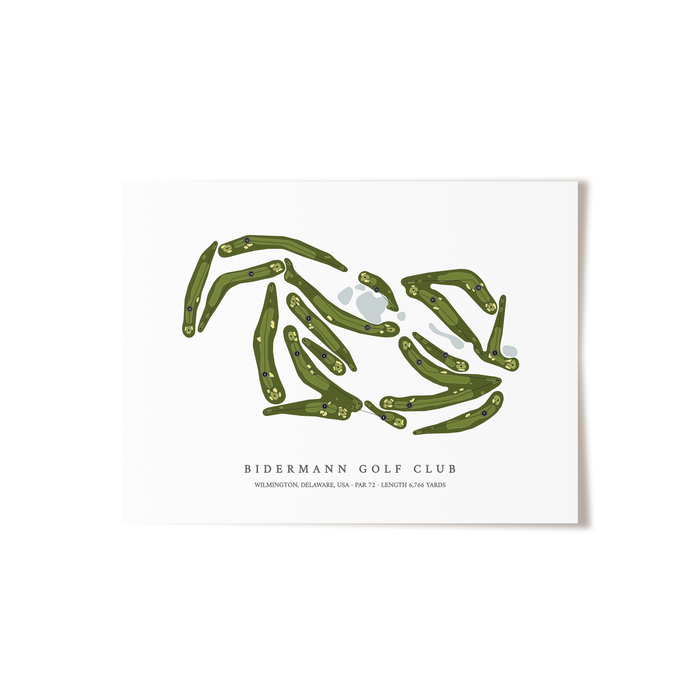Bidermann Golf Club | Golf Course Print | Unframed