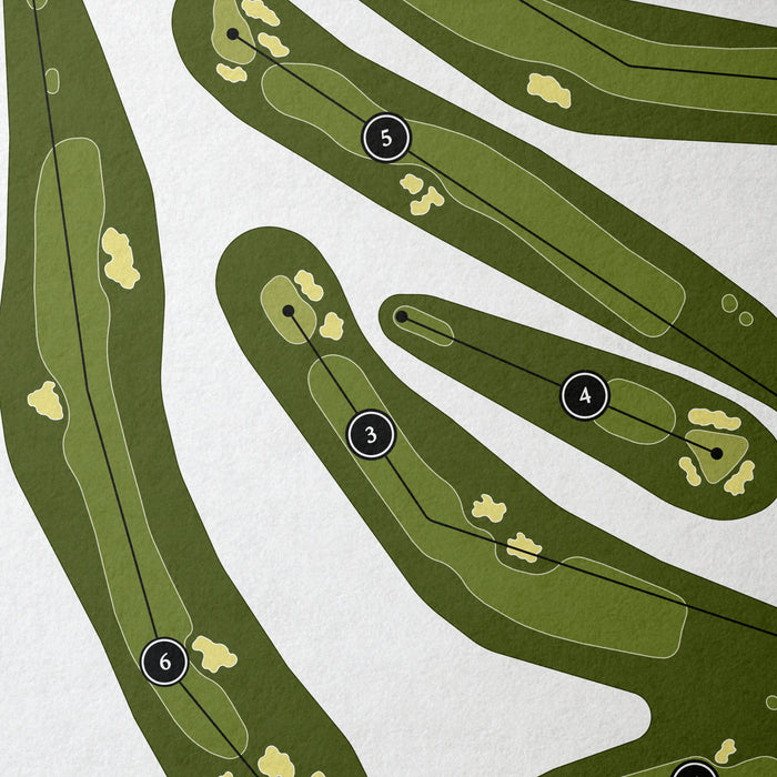 Bidermann Golf Club | Golf Course Print | Close+Up