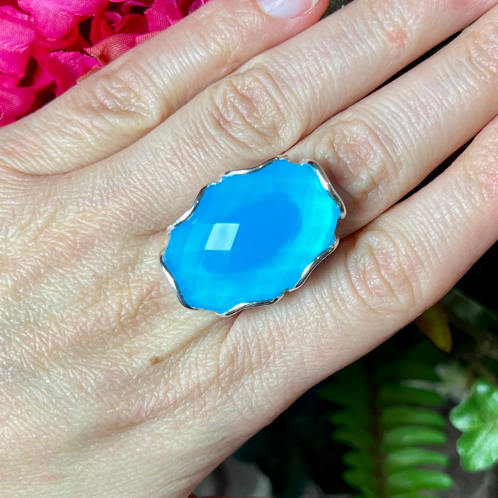 Blue Chalcedony Ring