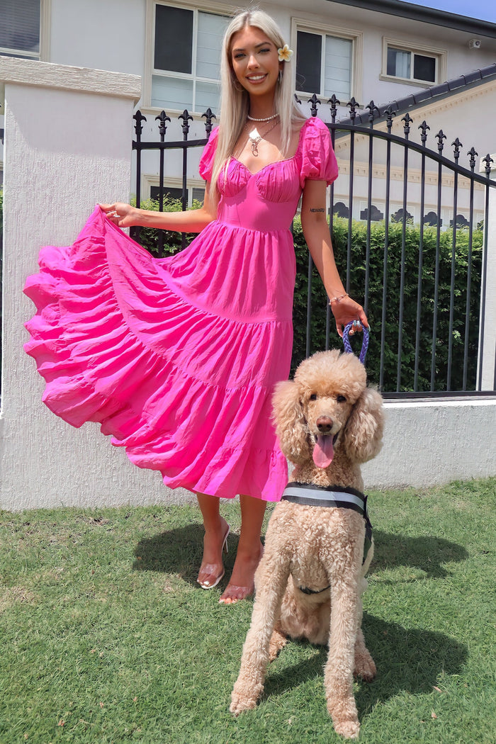 Bratz Maxi Dress - Hot Pink - Runway Goddess