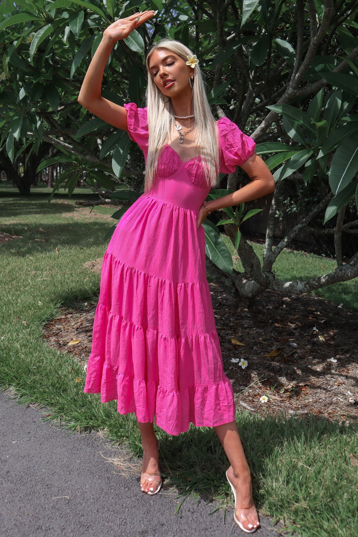 Bratz Maxi Dress - Hot Pink - Runway Goddess