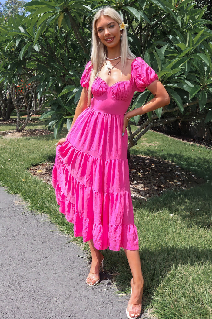 Bratz Maxi Dress - Hot Pink - Runway Goddess