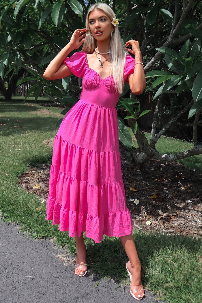 Bratz Maxi Dress - Hot Pink - Runway Goddess