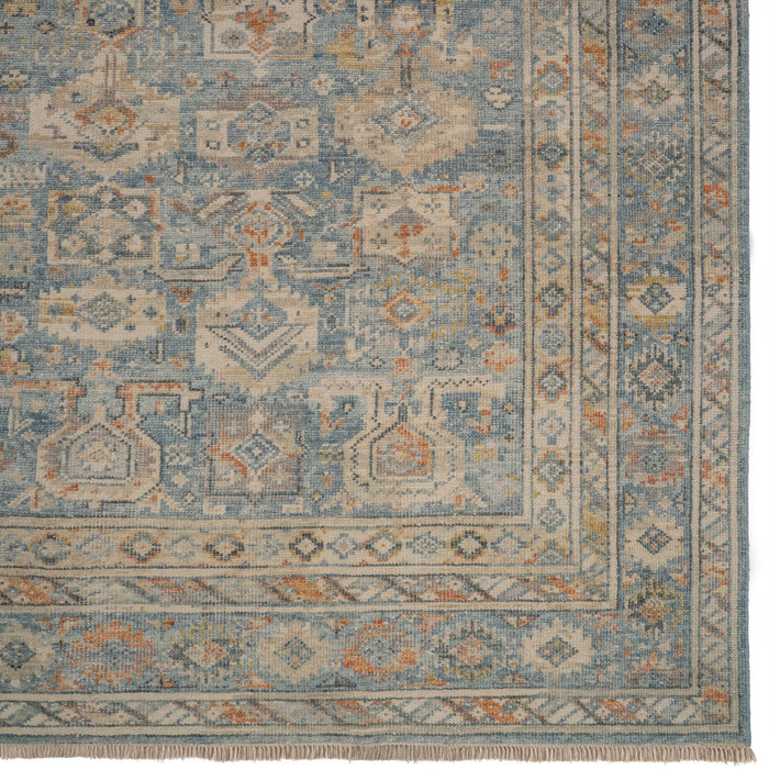 Braymore-Barrett Medium Blue Hand Knotted Rug Rectangle image