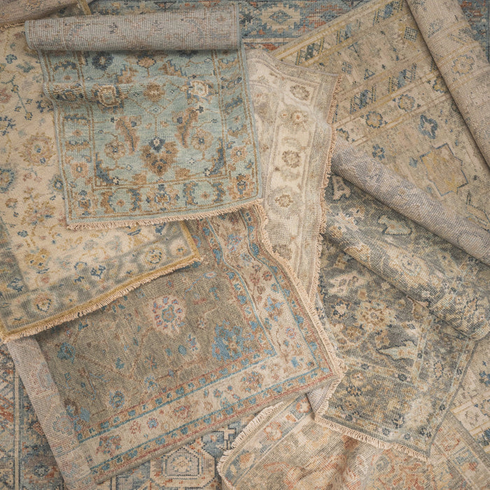 Braymore-Barrett Medium Blue Hand Knotted Rug Rectangle image