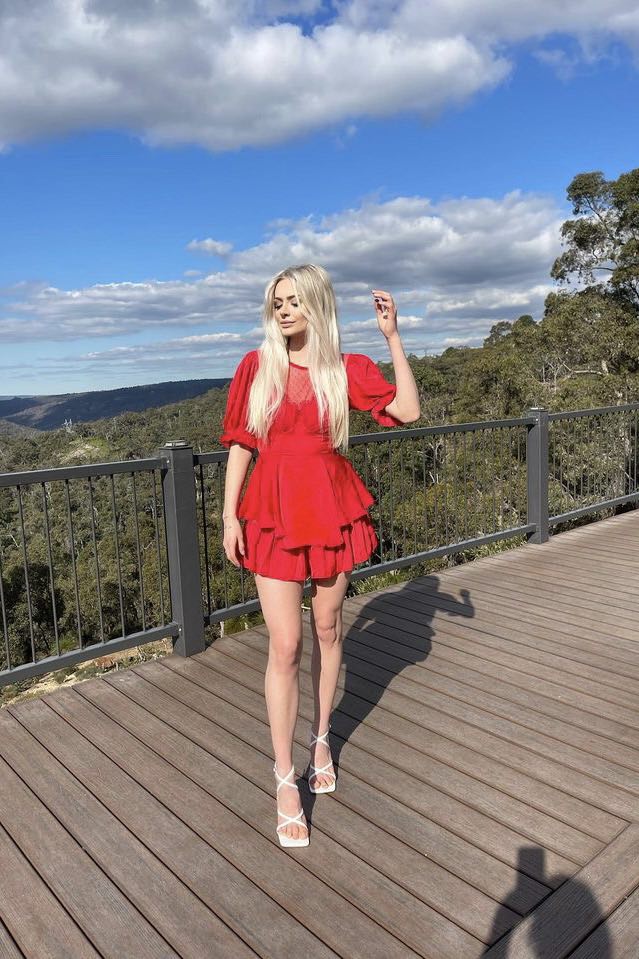 Bridgerton Playsuit - Red - Runway Goddess