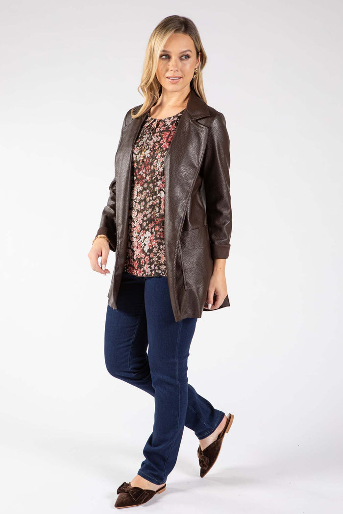 Brooklyn Faux Leather Jacket
