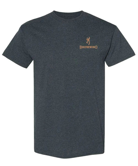 Browning Crosshair Buck (Charcoal) - Mens T-Shirt - Hatcountry