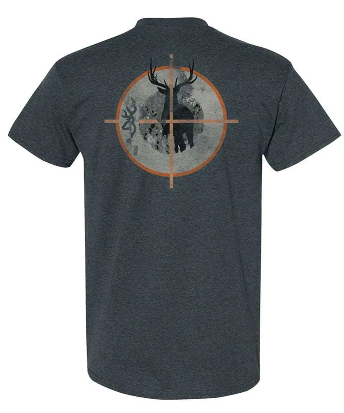 Browning Crosshair Buck (Charcoal) - Mens T-Shirt - Hatcountry