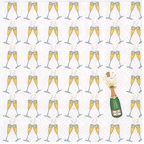 Bubbly Boxed Cocktail Napkins