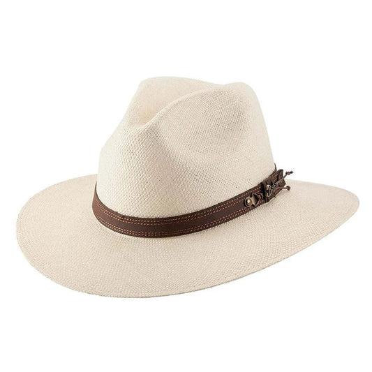 Bullhide Open Land- Panama Straw Fedora Hat - Hatcountry