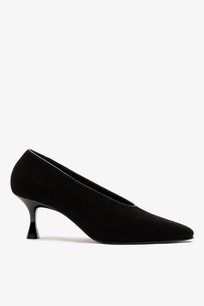 Cambon Pump Black Suede Pump Larroudé