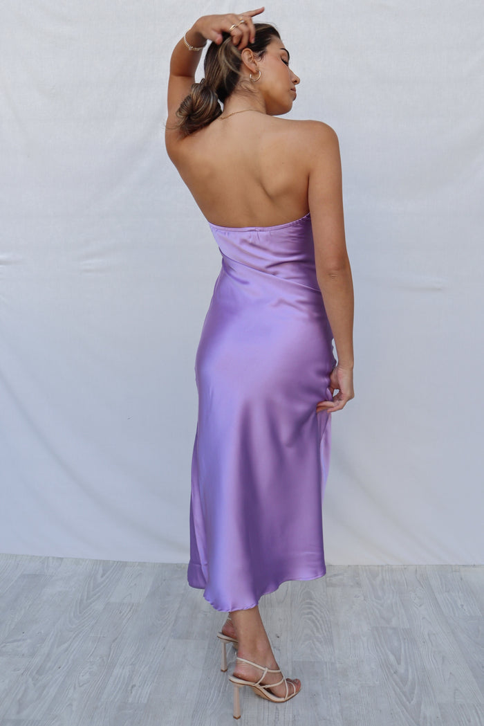 Carissa Midi Dress - Lilac - Runway Goddess