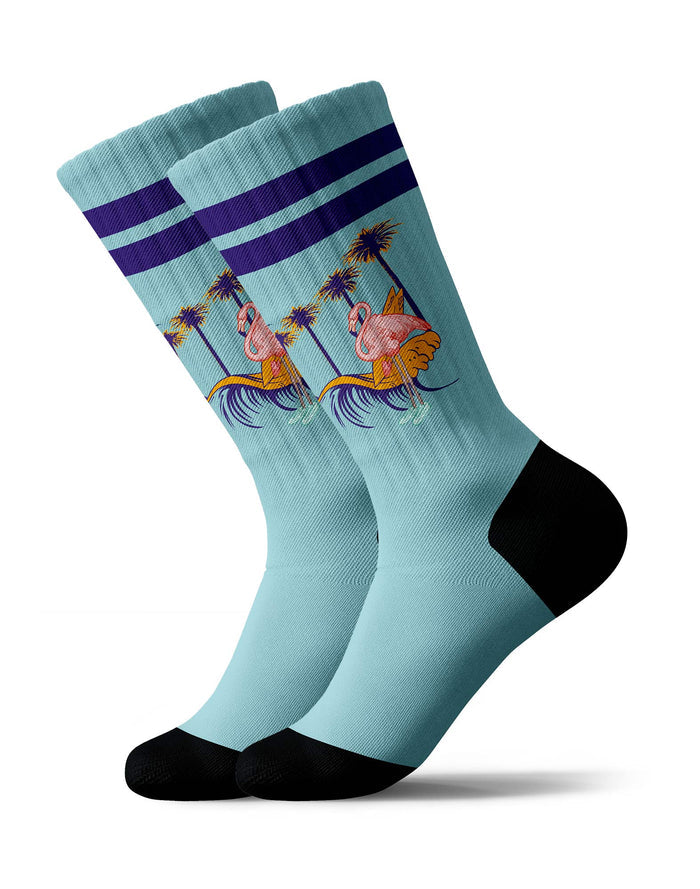 chaussettes sublimées flamingos PULLIN