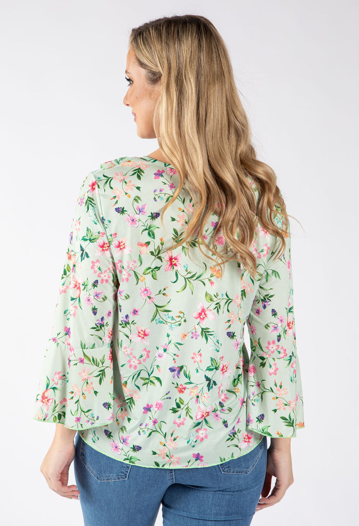 Chitel Ruffle V-Neck Blouse