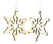 Cloudy Snowflake Earrings # 1283