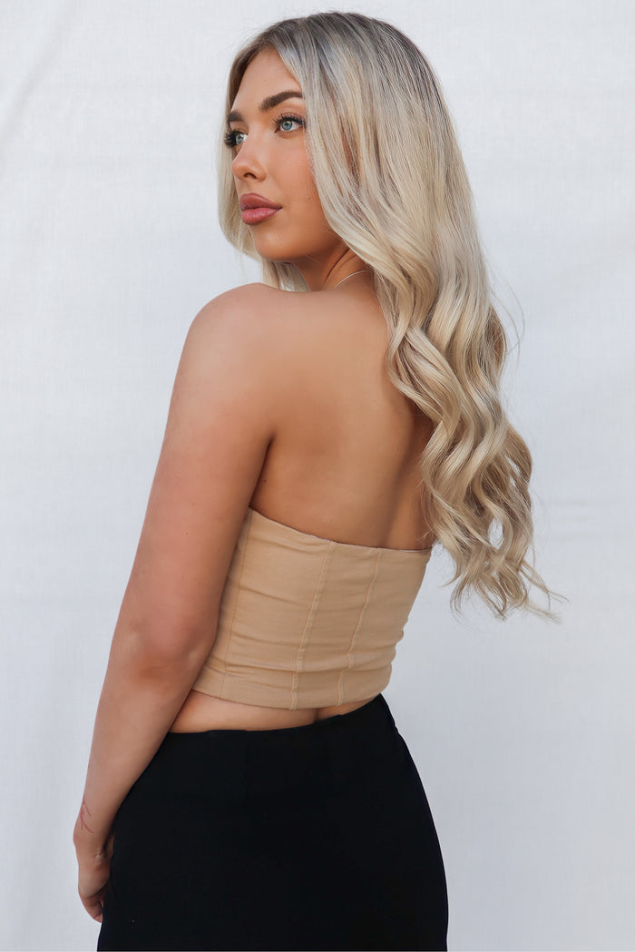 Coby Top - Beige - Runway Goddess