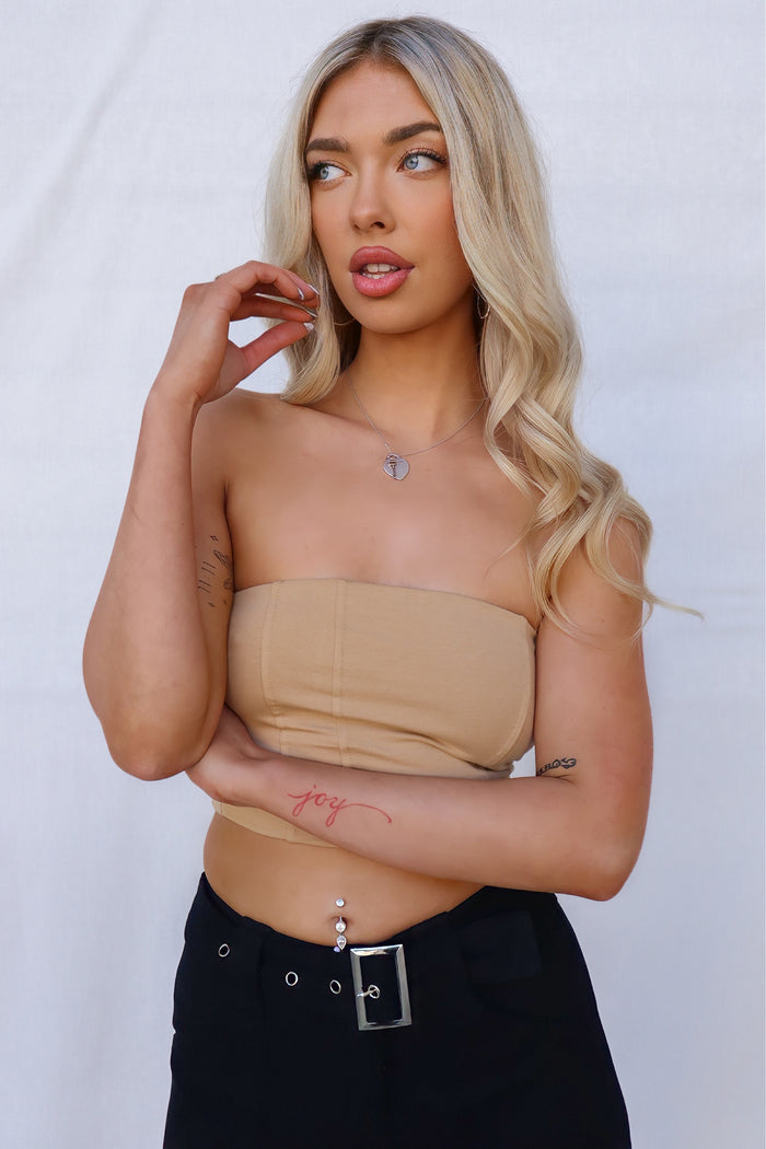 Coby Top - Beige - Runway Goddess