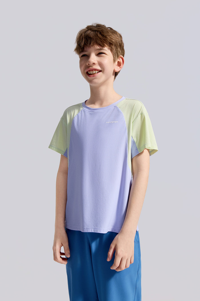 Colour Blocking Short Sleeve **Cornflower**
