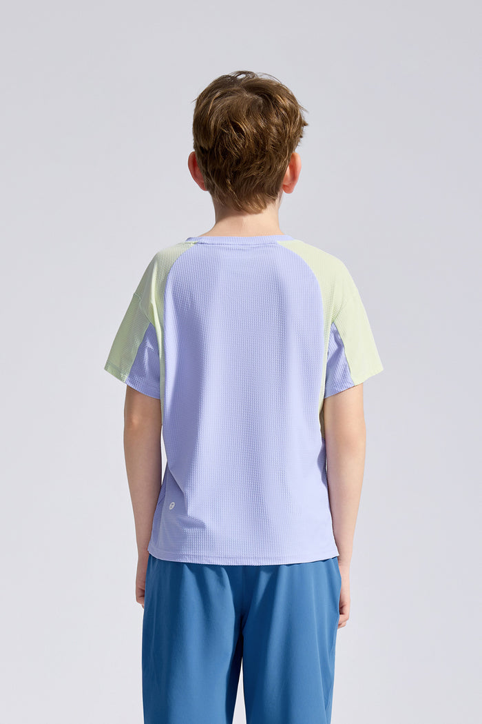 Colour Blocking Short Sleeve **Cornflower**
