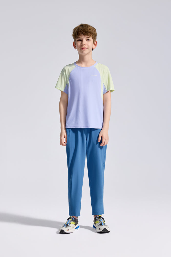 Colour Blocking Short Sleeve **Cornflower**