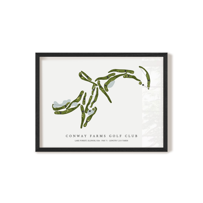 Conway Farms Golf Club | Golf Course Print | Black Frame