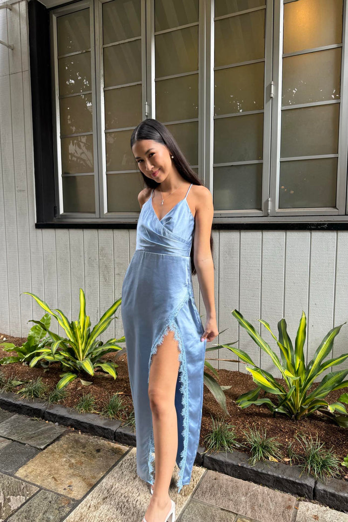 Cory Midi Dress - Blue - Runway Goddess