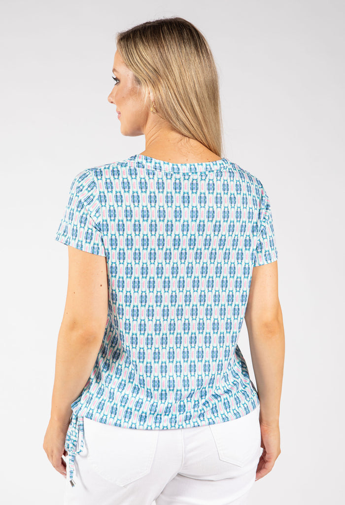 Coste Geometric Print Top