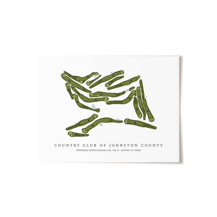 Country Club Of Johnston County | Golf Course Print | Unframed