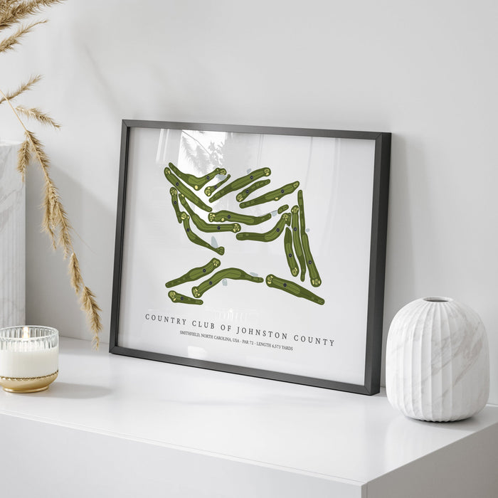Country Club Of Johnston County | Golf Course Print | On Table