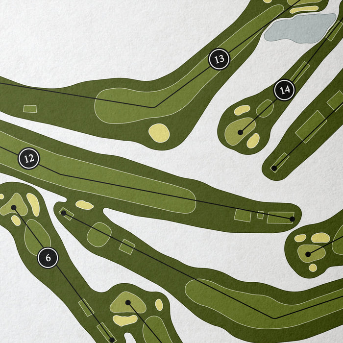 Country Club Of Johnston County | Golf Course Print | Close Up