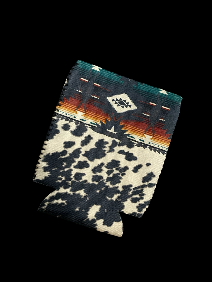 Cow Print Aztec Can cooler