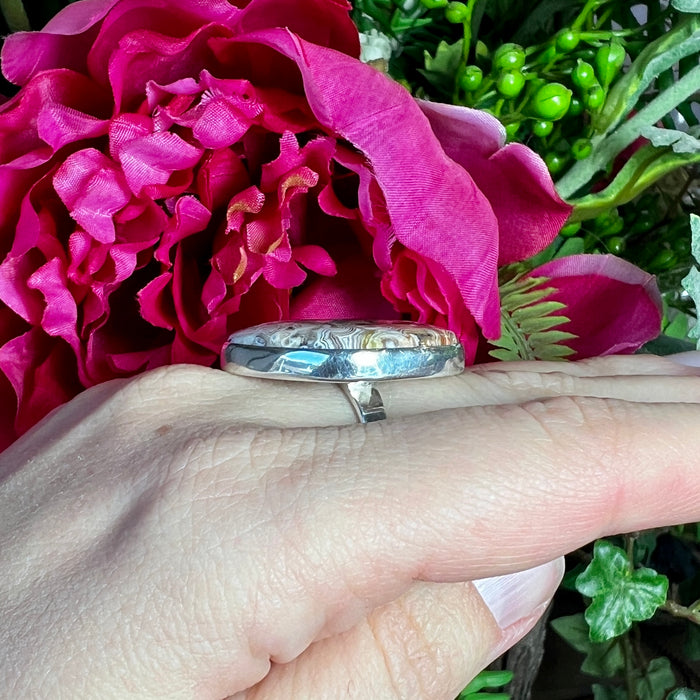 Crazy Lace Agate Ring