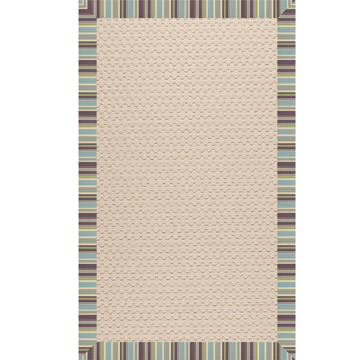 Creative Concepts-Beach Sisal Brannon Whisper Indoor/Outdoor Bordere Rectangle image