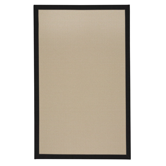 Creative Concepts-Beach Sisal Canvas Black Indoor/Outdoor Bordere Rectangle image