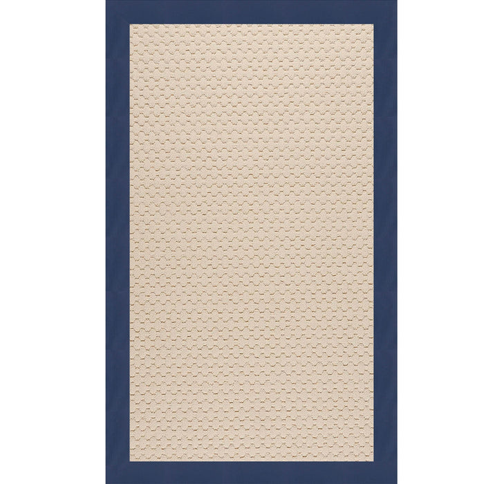 Creative Concepts-Beach Sisal Canvas Navy Indoor/Outdoor Bordere Rectangle image