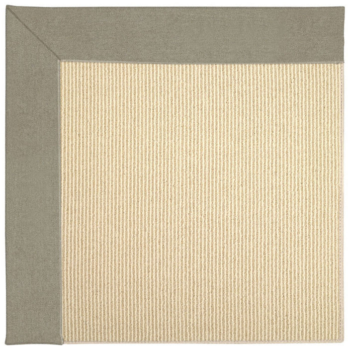 Creative Concepts-Beach Sisal Canvas Taupe Indoor/Outdoor Bordere Rectangle image