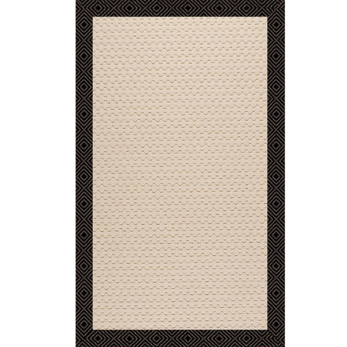 Creative Concepts-Beach Sisal Fortune Lava Indoor/Outdoor Bordere Rectangle image