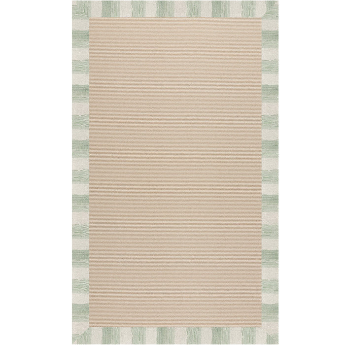 Creative Concepts-Beach Sisal Sicily Olive Indoor/Outdoor Bordere Rectangle image