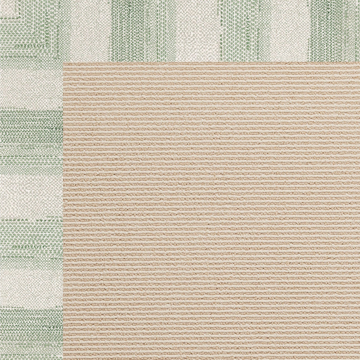 Creative Concepts-Beach Sisal Sicily Olive Indoor/Outdoor Bordere Rectangle image