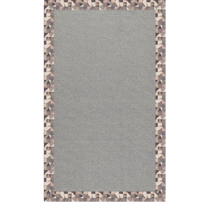 Creative Concepts-Plat Sisal Geo Bronze Indoor/Outdoor Bordere Rectangle image