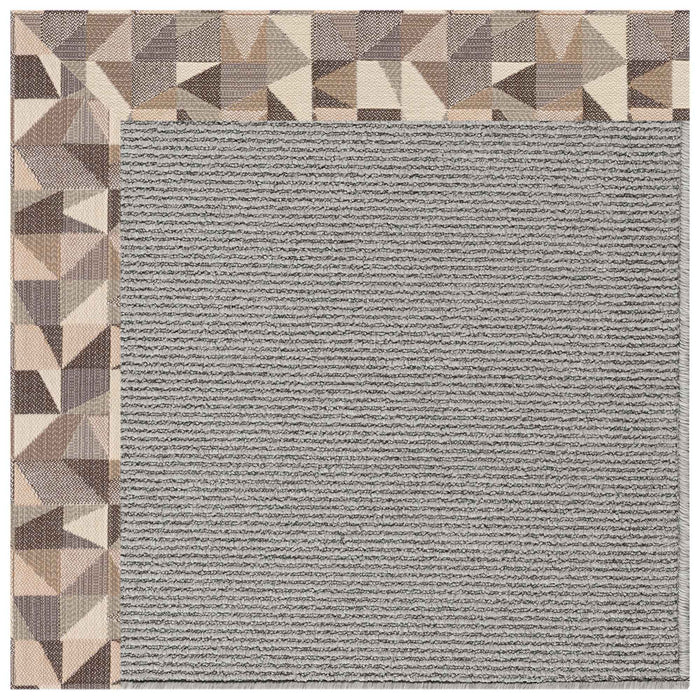Creative Concepts-Plat Sisal Geo Bronze Indoor/Outdoor Bordere Rectangle image