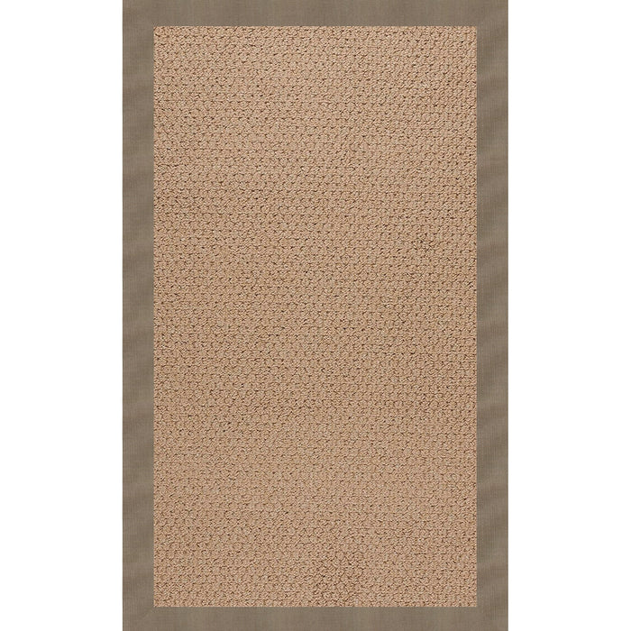Creative Concepts-Raffia Canvas Taupe Indoor/Outdoor Bordere Rectangle image